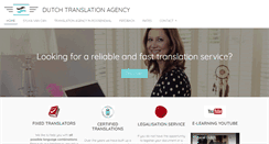 Desktop Screenshot of dutch-translation-agency.com